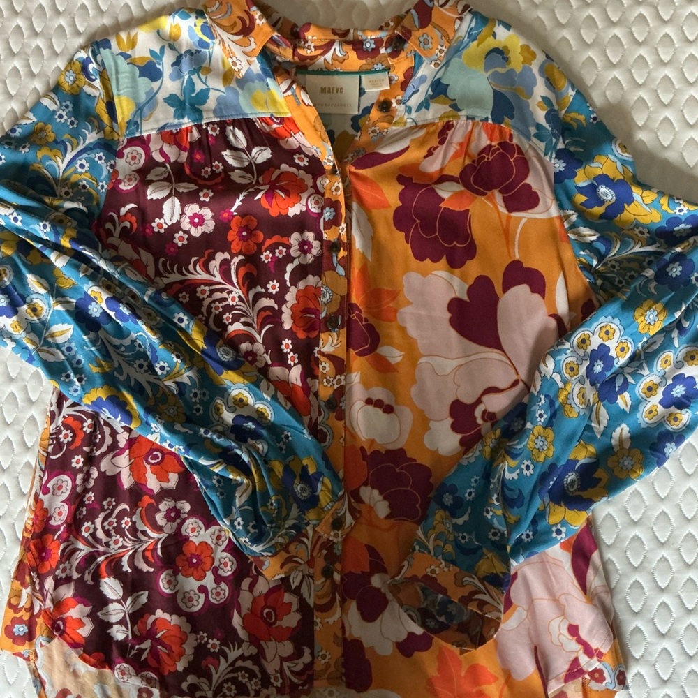 Maeve Multicolor Floral Blouse